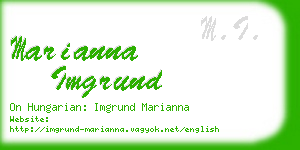 marianna imgrund business card